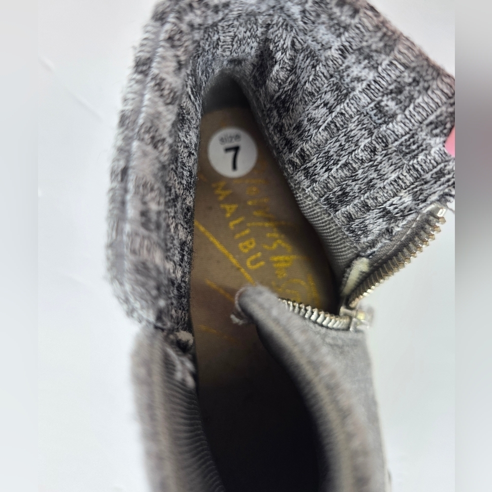 Blowfish Malibu Walkabout High-Top Sneakers Grey Flannel Zip Women's Size 7M - Picture 10 of 12